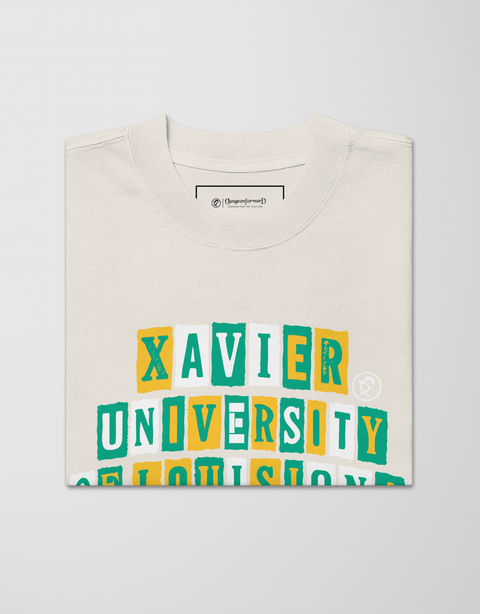 Dungeon Forward - Xavier University Of Louisiana - The Collage - Oversized Tee - DungeonForward