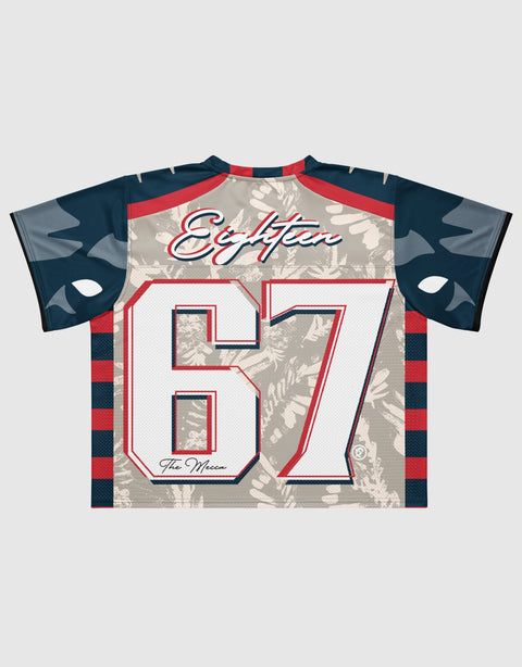 DungeonForward - Howard University - Bison Box Football Jersey - DungeonForward
