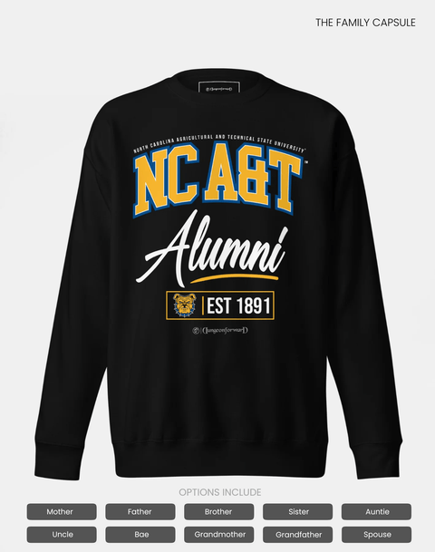 DungeonForward - The Family - North Carolina A&T State University (NCAT SU) - Sweatshirt - DungeonForward