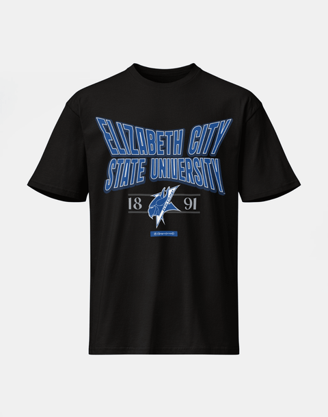 Elizabeth City State University - HBCU - Stretch Logo Tshirt - DungeonForward
