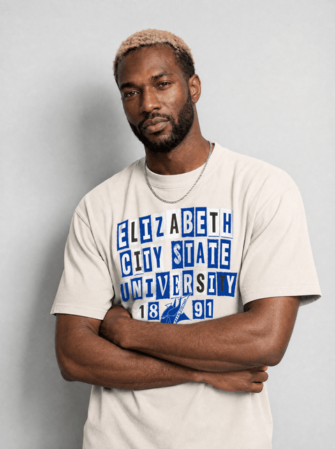 Elizabeth City State University - The Collage - Oversized T-shirt - DungeonForward
