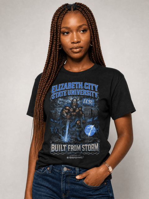 Elizabeth City State University – The Yard Bootleg Pusher T-shirt - DungeonForward