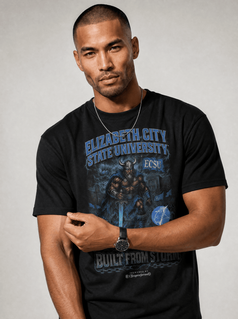 Elizabeth City State University – The Yard Bootleg Pusher T-shirt - DungeonForward