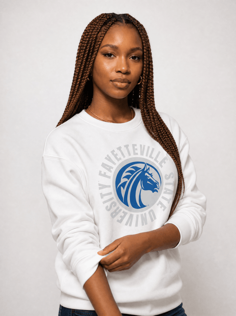 Fayetteville State University - Bronco Nation - Full Circle Extra Comfy Sweatshirt - DungeonForward