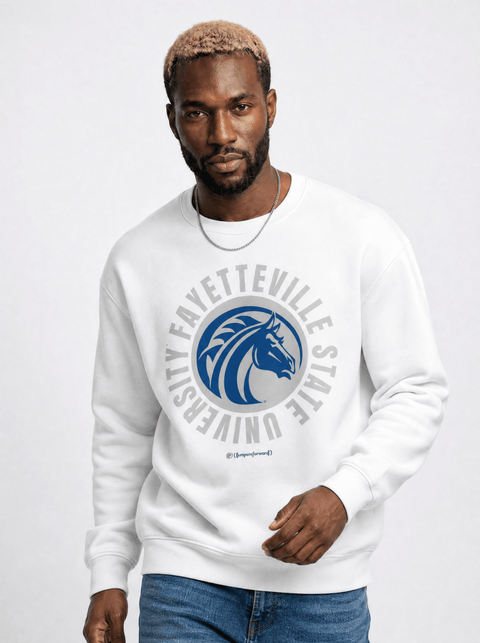 Fayetteville State University - Bronco Nation - Full Circle Extra Comfy Sweatshirt - DungeonForward