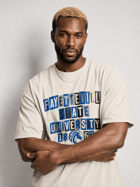Fayetteville State University - The Collage - Oversized T-shirt - DungeonForward
