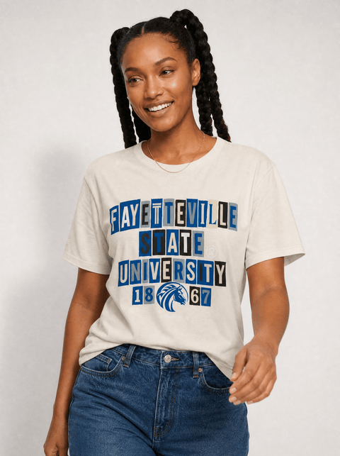 Fayetteville State University - The Collage - Oversized T-shirt - DungeonForward