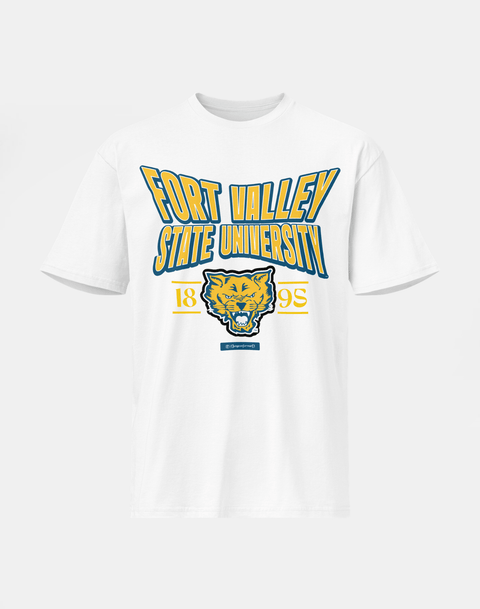 Fort Valley State University - HBCU - Stretch Logo Tshirt - DungeonForward