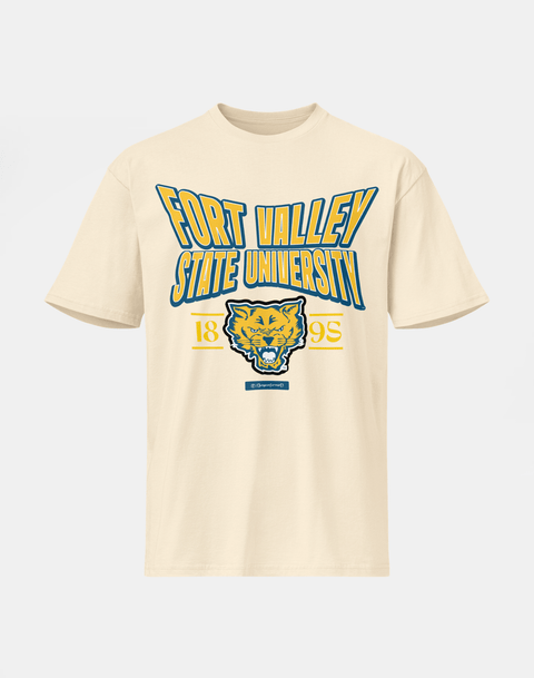 Fort Valley State University - HBCU - Stretch Logo Tshirt - DungeonForward