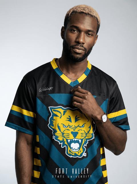 Fort Valley State University - Phenom HBCU Box Jersey - DungeonForward