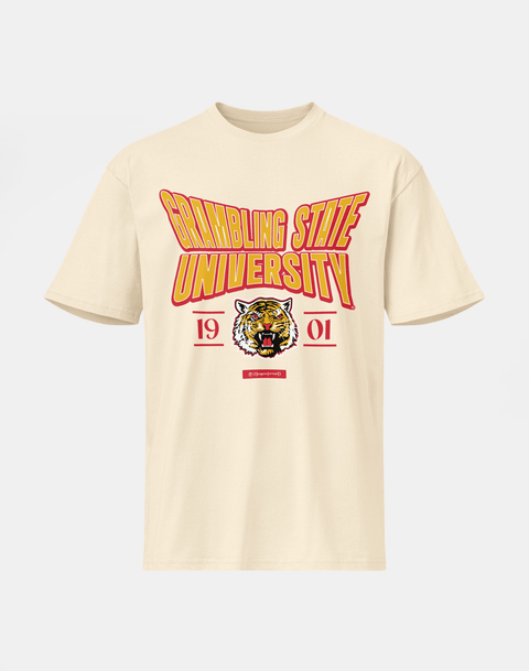 Grambling State University - HBCU - Stretch Logo Tshirt - DungeonForward