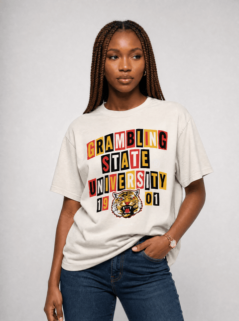 Grambling State University - The Collage - Oversized T-shirt - DungeonForward