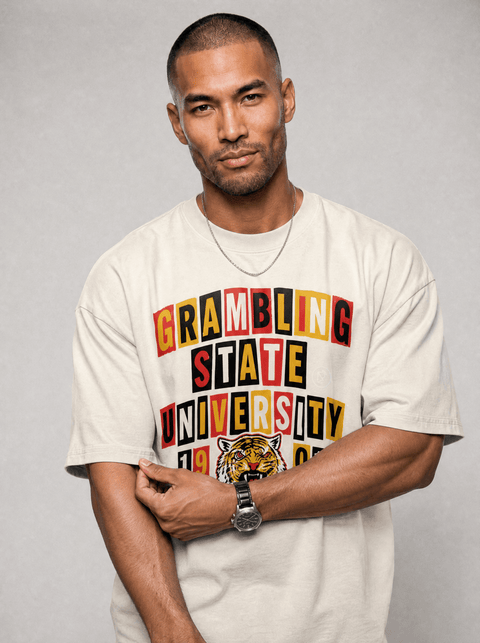 Grambling State University - The Collage - Oversized T-shirt - DungeonForward