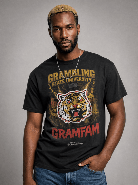 Grambling State University – The Yard Bootleg Pusher T-shirt - DungeonForward