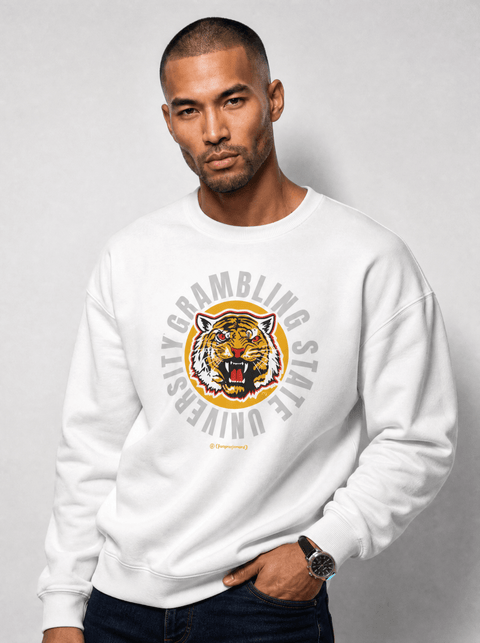 Grambling State University - Tiger Country - Full Circle Extra Comfy Sweatshir - DungeonForward
