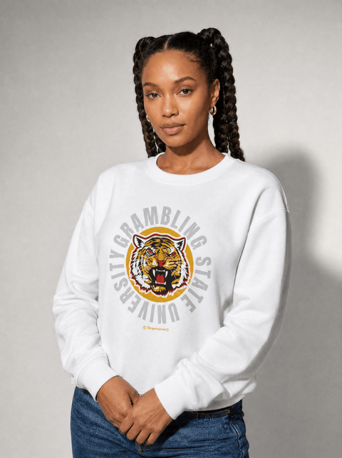 Grambling State University - Tiger Country - Full Circle Extra Comfy Sweatshir - DungeonForward