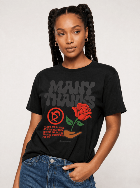 Gratitude - Many Thanks - Premium T-shirt - DungeonForward