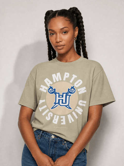 Hampton University Full Circle Oversized T Shirt - DungeonForward