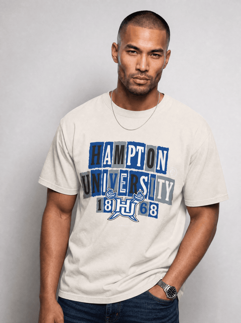Hampton University - The Collage - Oversized T-shirt - DungeonForward