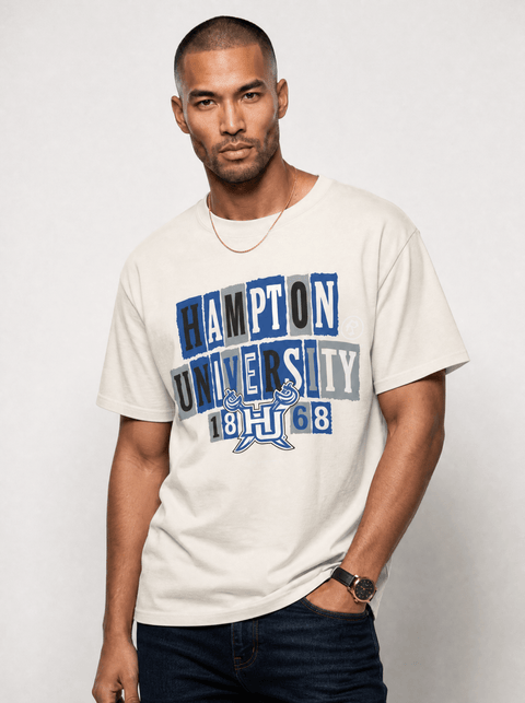 Hampton University - The Collage - Oversized T-shirt - DungeonForward