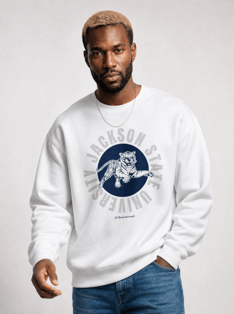 Jackson State University - Tiger Nation - Full Circle Extra Comfy Sweatshirt - DungeonForward