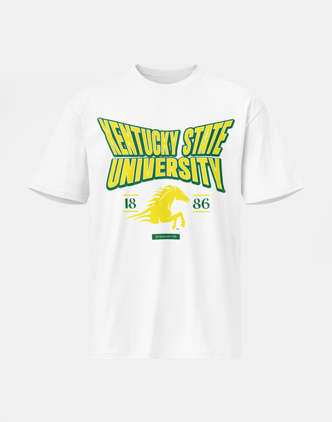 Kentucky State University - HBCU - Stretch Logo Tshirt - DungeonForward