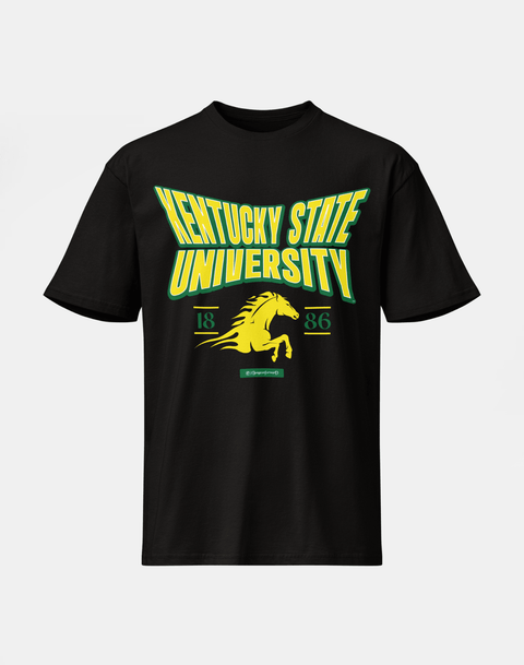 Kentucky State University - HBCU - Stretch Logo Tshirt - DungeonForward