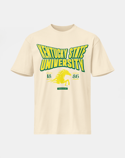 Kentucky State University - HBCU - Stretch Logo Tshirt - DungeonForward