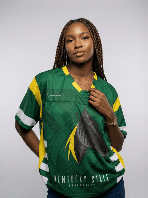 Kentucky State University - Phenom HBCU Box Jersey - DungeonForward