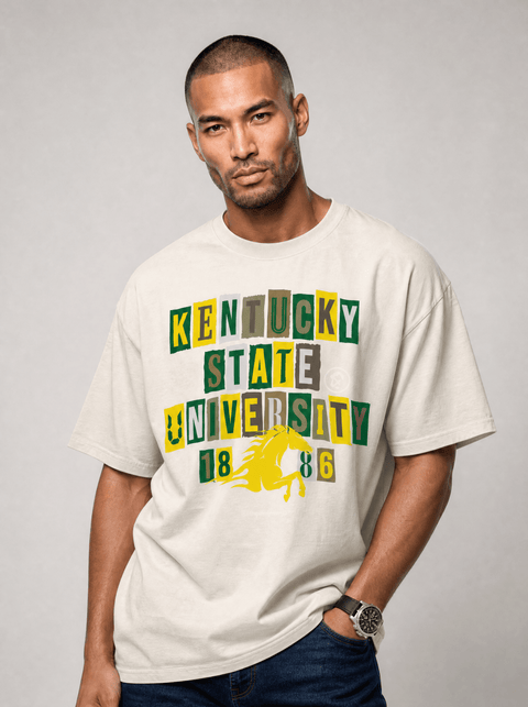 Kentucky State University - The Collage - Oversized T-shirt - DungeonForward
