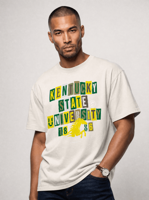 Kentucky State University - The Collage - Oversized T-shirt - DungeonForward