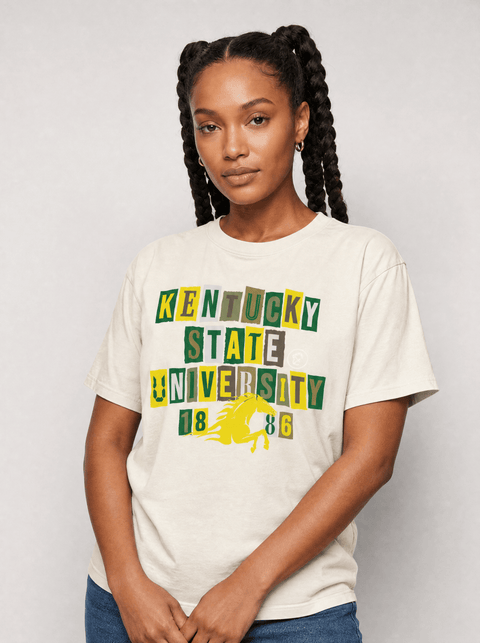 Kentucky State University - The Collage - Oversized T-shirt - DungeonForward
