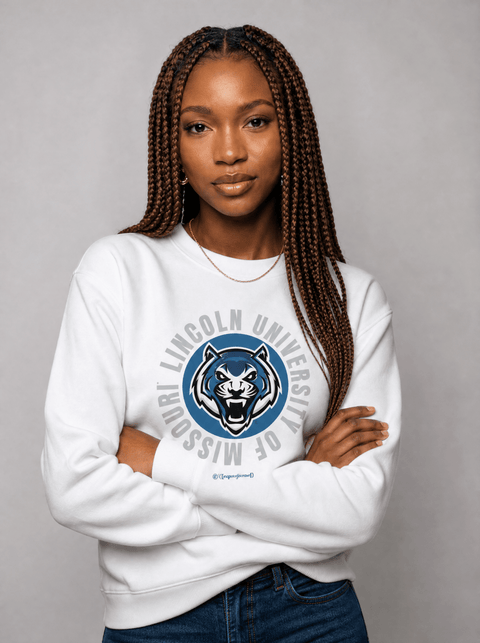 Lincoln University (MO) - Blue Tiger Country - Full Circle Extra Comfy Sweatshirt - DungeonForward