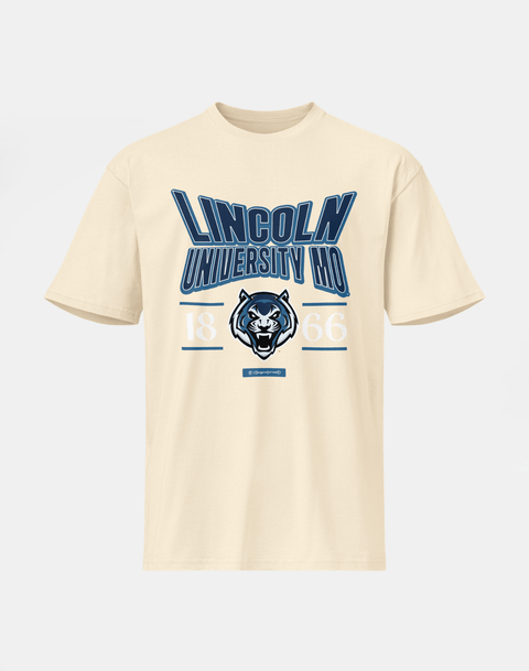 Lincoln University (MO) - HBCU - Stretch Logo Tshirt - DungeonForward