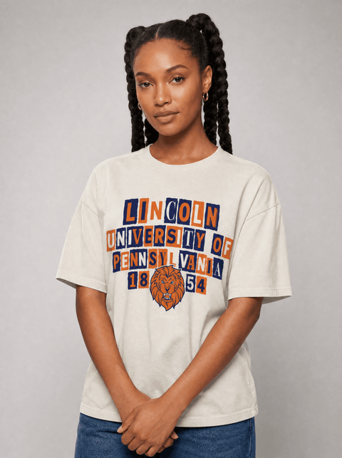 Lincoln University Pennsylvania - The Collage - Oversized T-shirt - DungeonForward