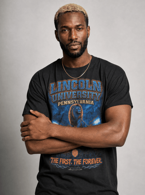 Lincoln University Pennsylvania – The Yard Bootleg Pusher T-shirt - DungeonForward