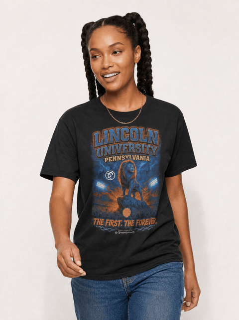 Lincoln University Pennsylvania – The Yard Bootleg Pusher T-shirt - DungeonForward