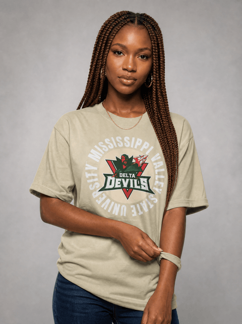 Mississippi Valley State University - Full Circle Oversized T-Shirt - DungeonForward
