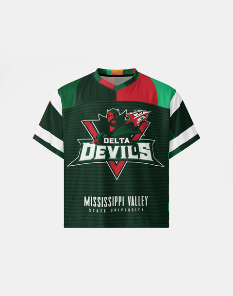 Mississippi Valley State University - Phenom HBCU Box Jersey - DungeonForward