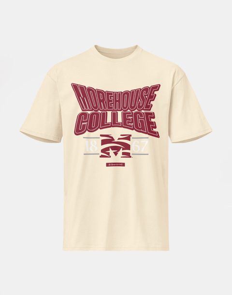 Morehouse College - HBCU - Stretch Logo Tshirt - DungeonForward