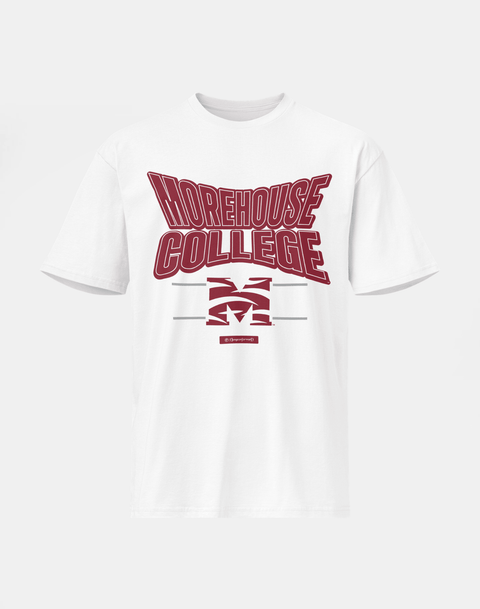 Morehouse College - HBCU - Stretch Logo Tshirt - DungeonForward