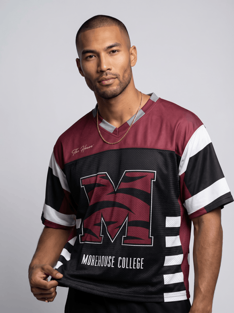 Morehouse College - Phenom HBCU Box Football Jersey - DungeonForward