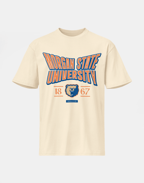 Morgan State University - HBCU - Stretch Logo Tshirt - DungeonForward