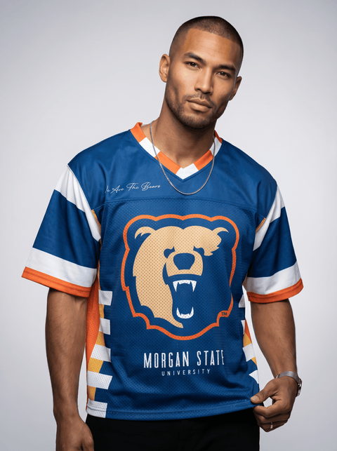 Morgan State University - Phenom HBCU Box Football Jersey - DungeonForward