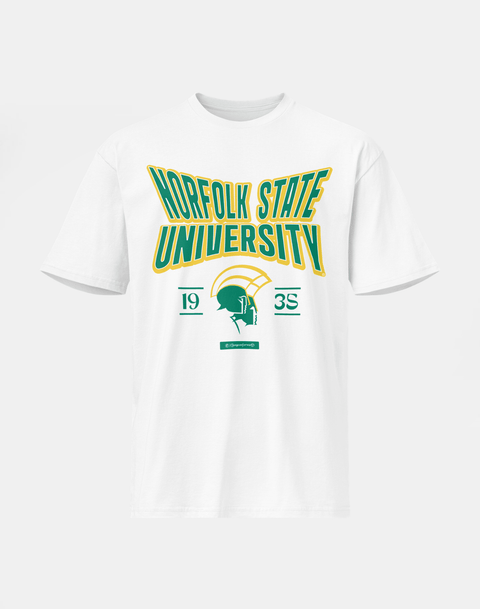 Norfolk State University - HBCU - Stretch Logo Tshirt - DungeonForward