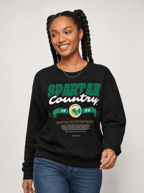 Norfolk State University - Spartan Country - Classic Sweatshirt - DungeonForward