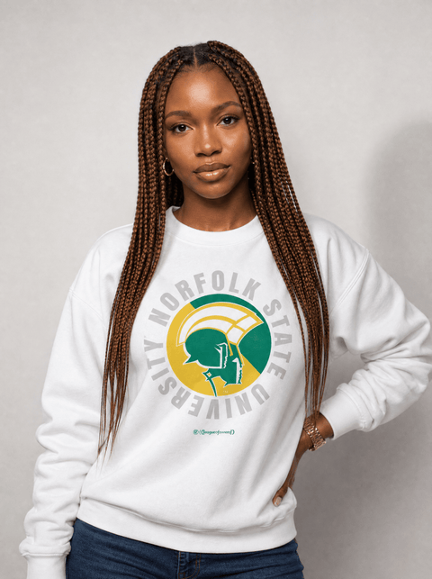 Norfolk State University - Spartan Nation - Full Circle Extra Comfy Sweatshirt - DungeonForward