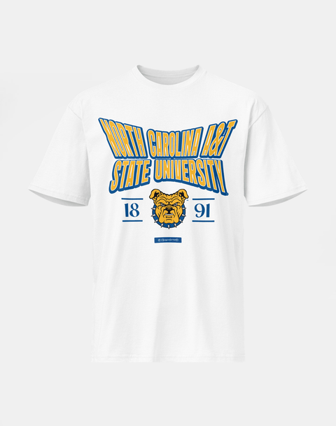 North Carolina Central University - HBCU - Stretch Logo Tshirt - DungeonForward