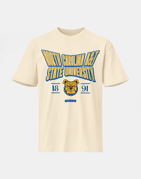 North Carolina Central University - HBCU - Stretch Logo Tshirt - DungeonForward