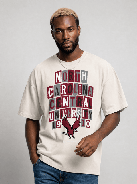 North Carolina Central University - The Collage - Oversized T-shirt - DungeonForward